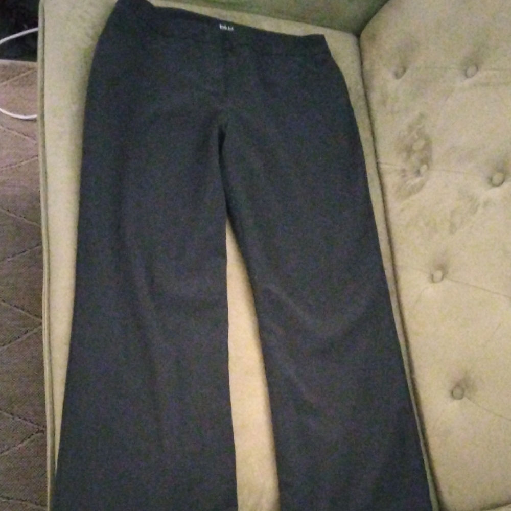 Nicole Miller Black Wide-Leg Dress Pants